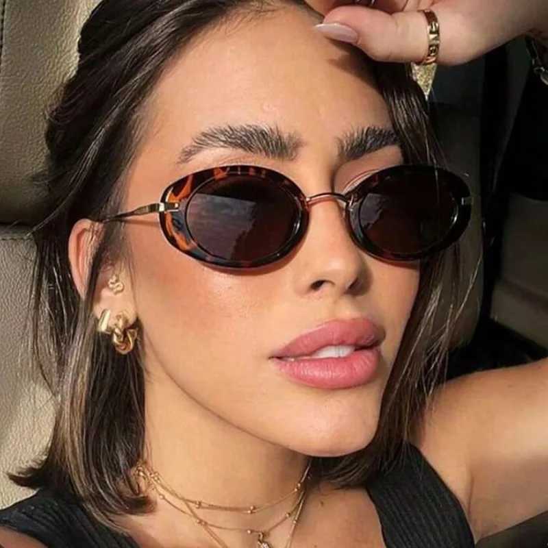 New Vintage Round Sunglasses Women Men Brand Circular Sun Glasses Female Oval Eyewear Oculos De Sol for Male Female EyeglassesW251023