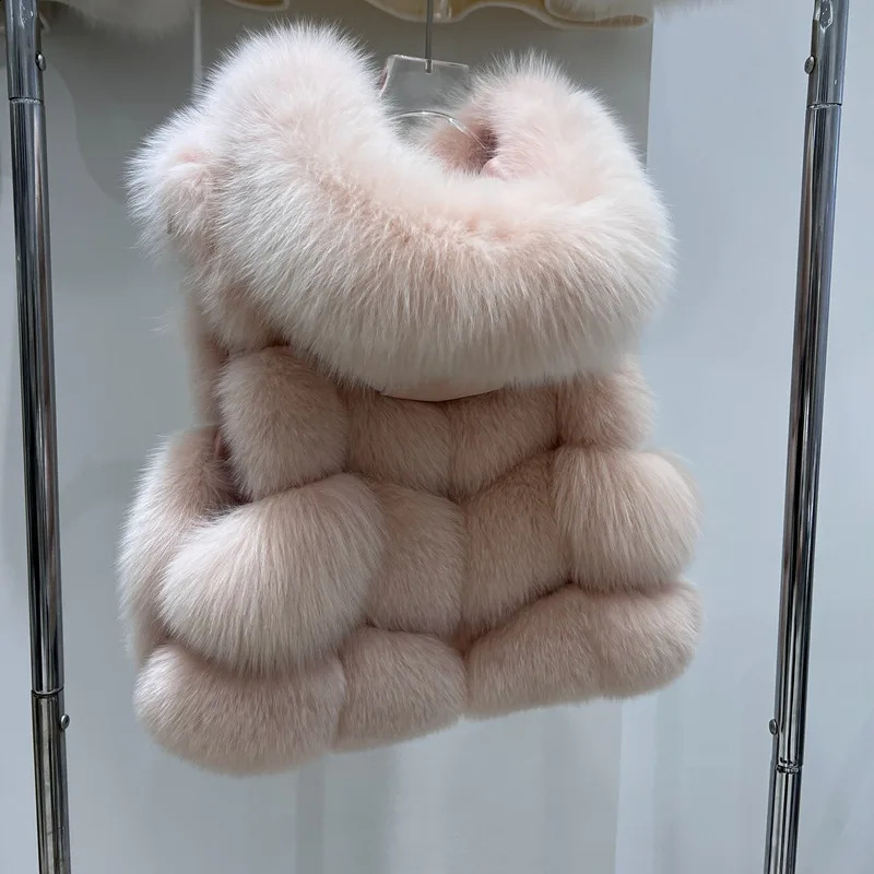 Natural Fur Vest Women Winter Coat Fashion Hoodies Thick Warm Female Short Real Sheepskin Genuine Jackets 251018