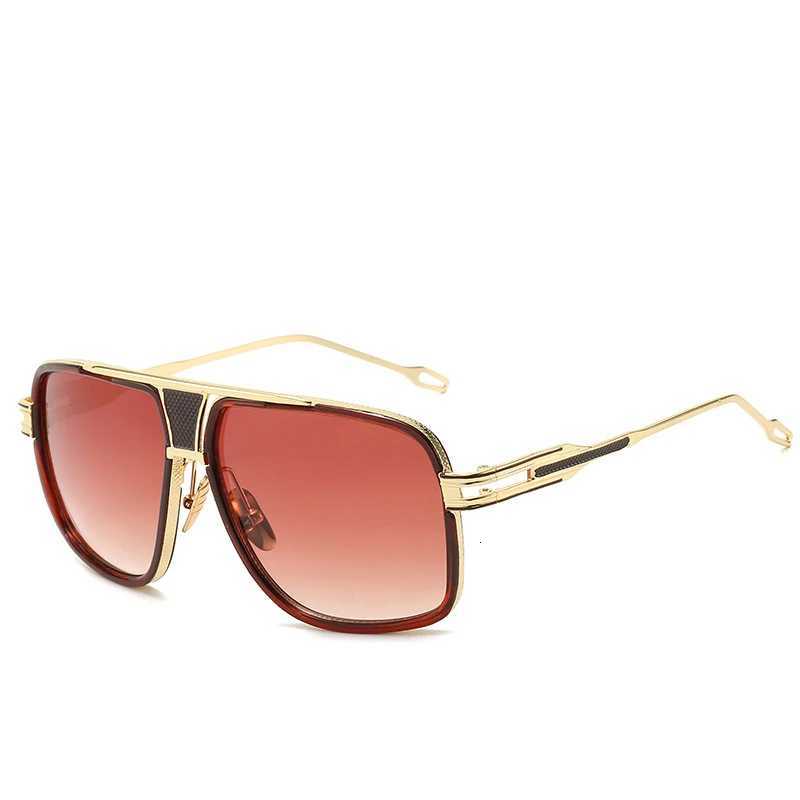 Classic Luxury Men Sunglasses Glamour Fashion Brand Sun Glasses For Women Mirrored Retro Vintage Square Designer ShadesW251023