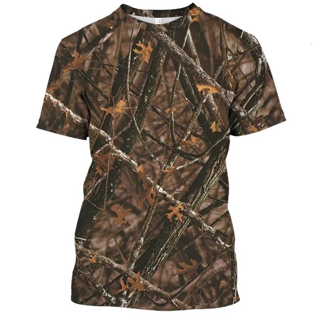 Jungle Camouflage Print Summer Mens ONeck Tshirt Casual Short Sleeve Oversized T Shirts Fashion Tee Tops Trend Men ClothingXJ251023