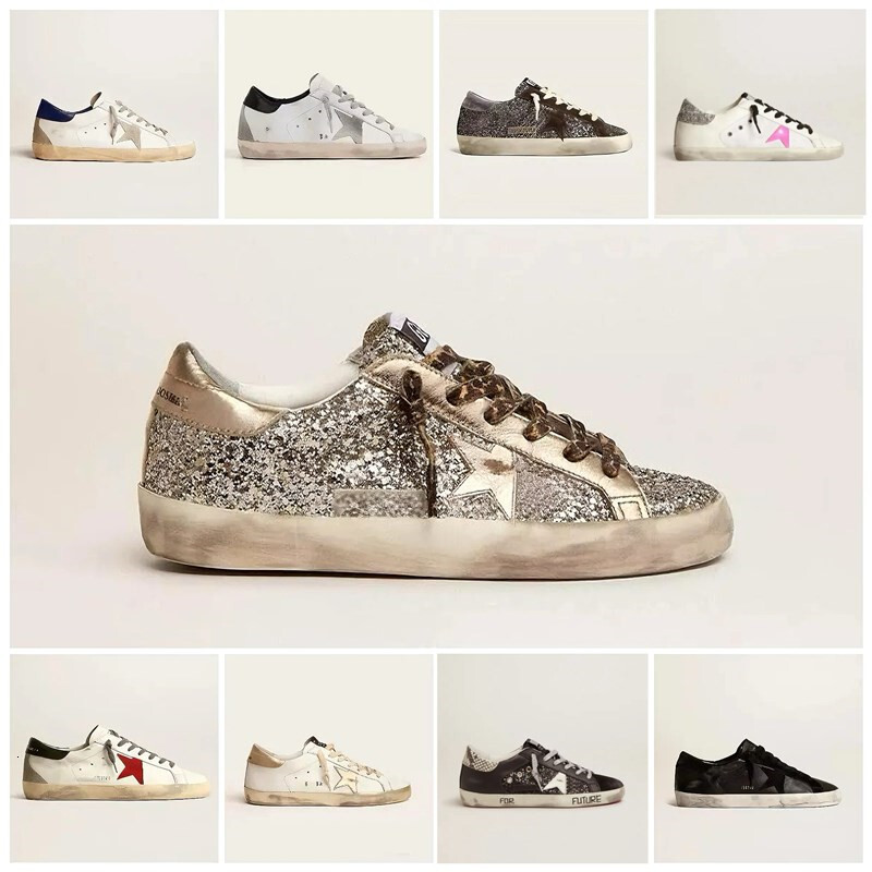 2025 Mens Shoes Women Shoes Sneakers womens Casual Shoes Super-star Leather Italy Dirty Old Shoes High quality designer shoes women