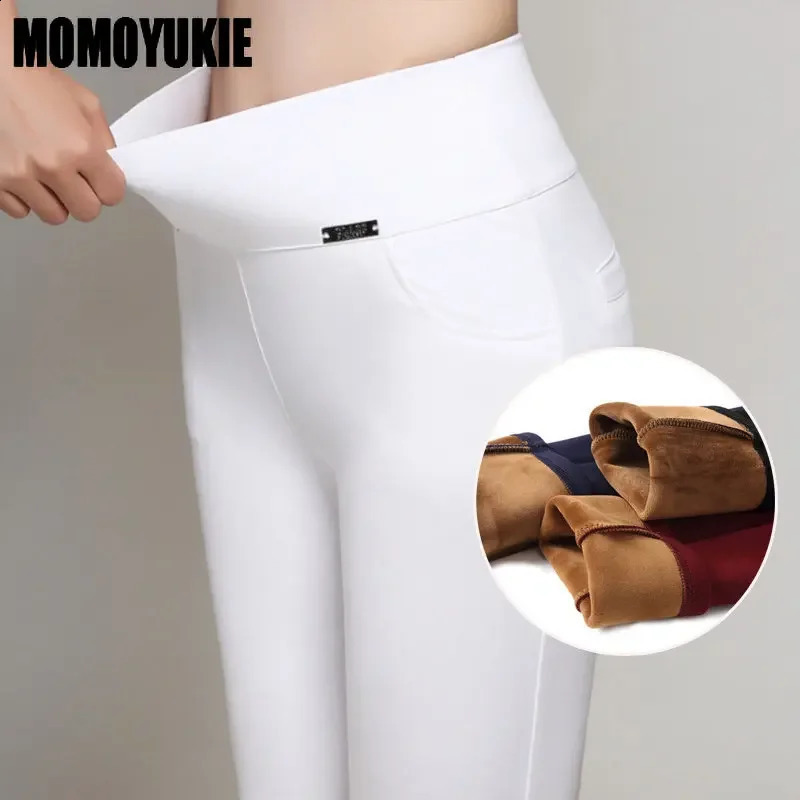 Womens Winter Warm Leggings thick women pants clothing Legging Leggins High Waist Skinny Trousers in outerwear 251022