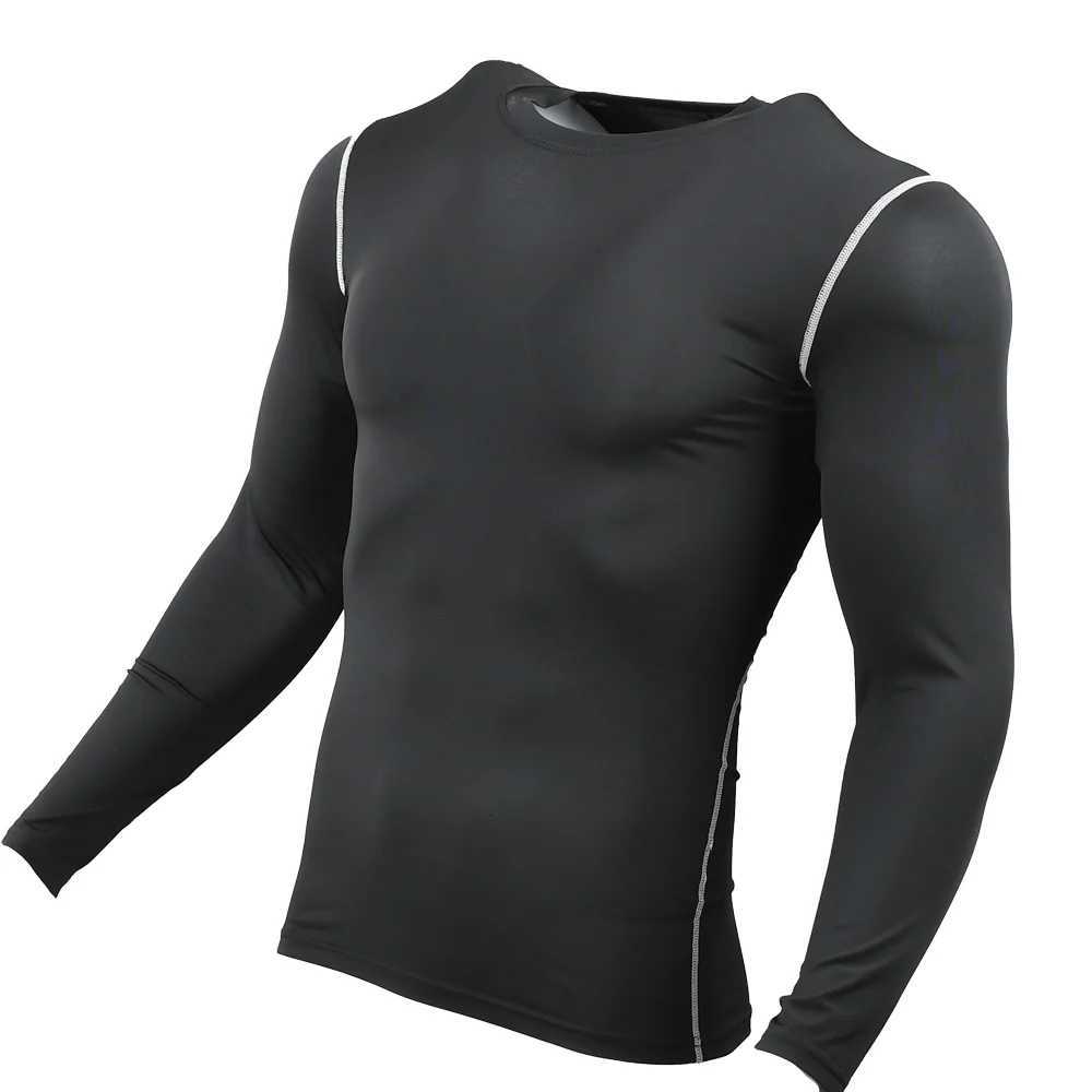 Men Compression Running TShirt Gym Sportswear Training Jogging Shirts Fitness Tight Long Sleeve Sport Tshirt Quick Dry ClotheXJ251023