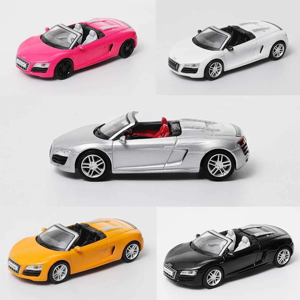 DCT 164 R8 Left rudder Model Convertible Alloy Car Model Diecast Collectible Sports Car Collection Toy Station VehicleT251023