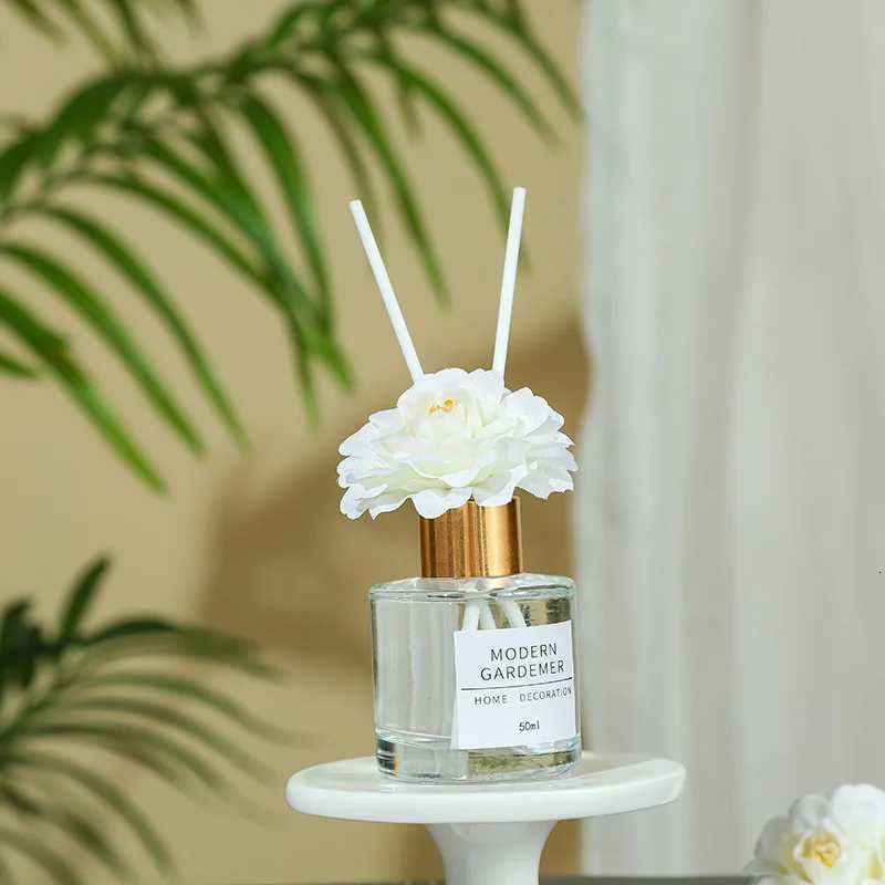 YXY 50ml Hilton Hotel Reed Diffuser Sets Reed Diffuser Bottle with Plastic Flower He Scents Aratherapy Essential Oil Y251023