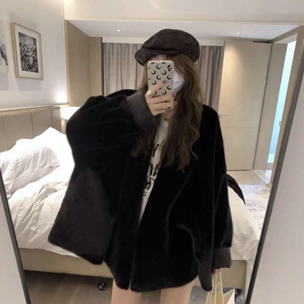 for Women EcoFriendly FurIntegrated New Coat Melad Korean Style Fur Top