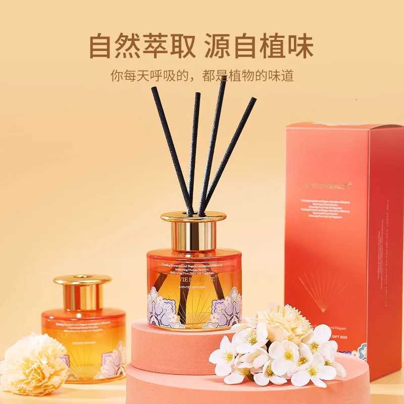 Rattan AratherapySetGift HotelFragrance WoodenCap RattanNonflame Aratherapy Essential Oil Reed Diffuser Difusor De Ara Y251023