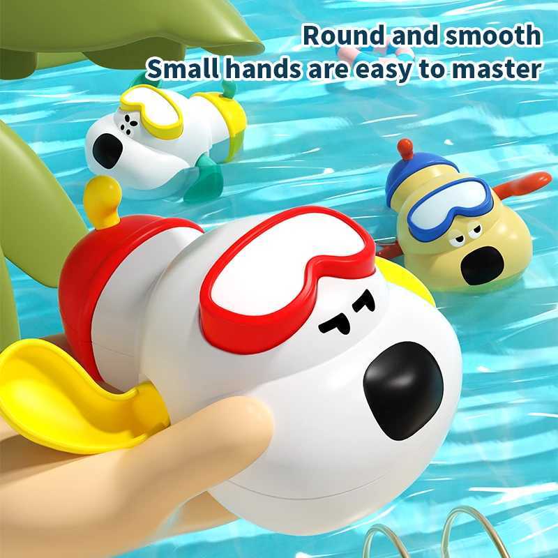 Childrens Bath Time Fun Spring Winding Toy Waterloving Dogs Bathroom Plaything Interactive Bathtub Toy for Kids J251023
