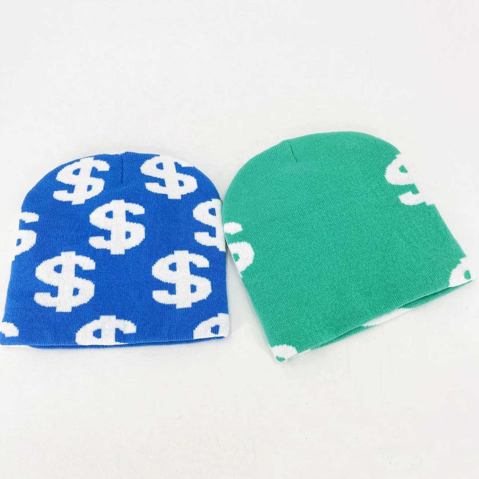 Mens And Womens Dollar Printed Knitted Beanie Universal Y2K Autumn Winter Hat hip hop Web Riding Outdoor Sports Fashion HatXJ251023