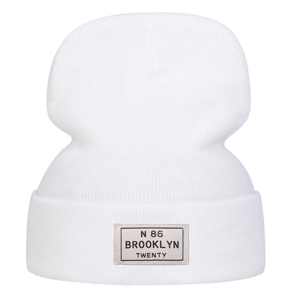 Unisex N 86 BROOKLYN TWENTY Sewing Label Beanies Hats Autumn and Winter Warm Knitted Hat Hip Hop Boy Girls CapsXJ251023