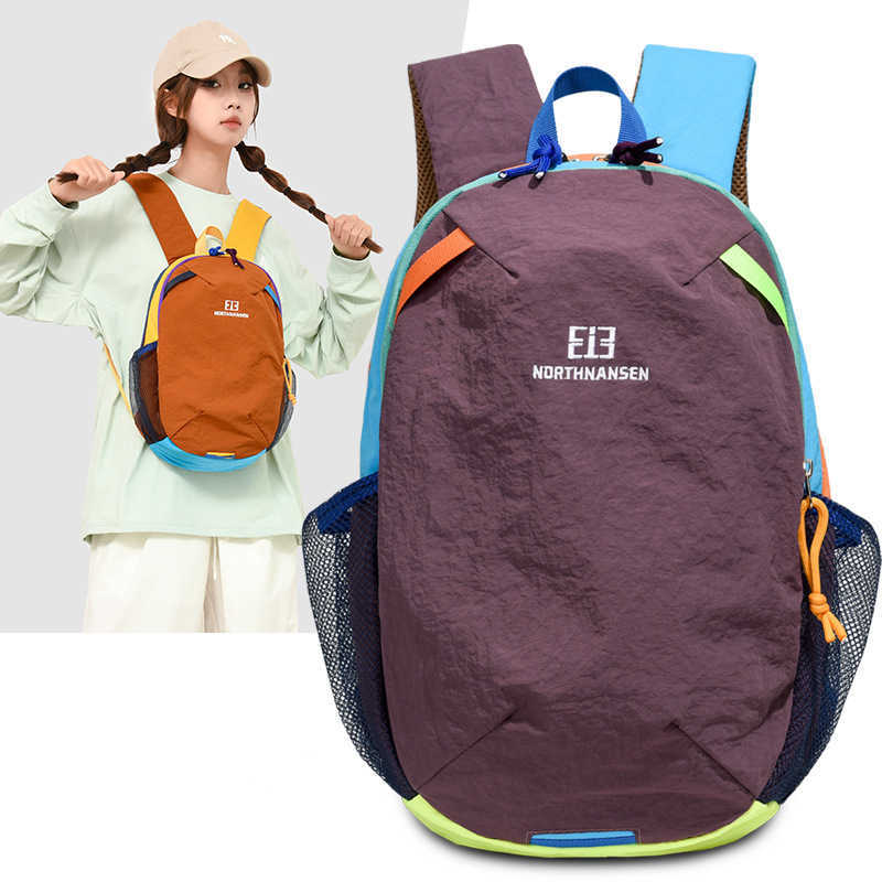 Lightweight Casual Outdoor Sports Bag Large Capacity Nylon Versatile Hiking Mountaineering Bag Fashionable Commuting Travel Small Backpack W251023