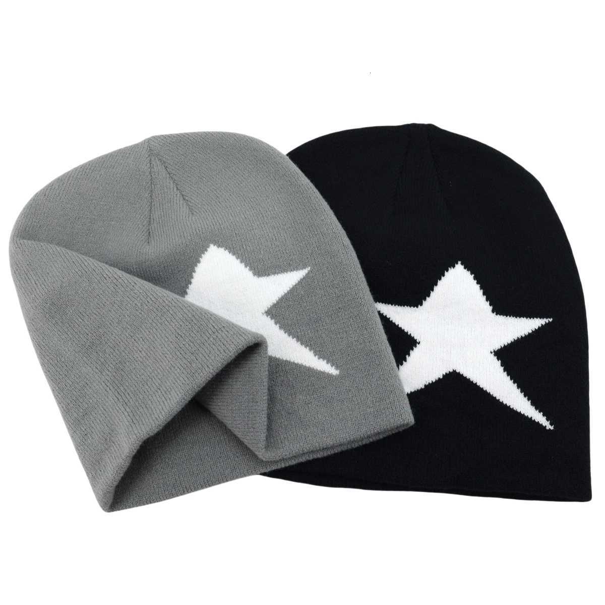 Y2K tter Knitted Winter Autumn Beanie Men Wen Kanye Beanies Gorras Hbre Top Warm Skiing Hat Ear Hats Hip Hop SklW251023