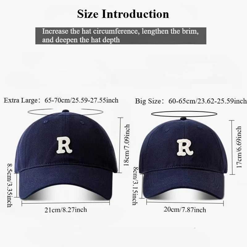 6065cm 6570cm Big Baseball for Men Cotton Outdoor Sport Snap Dad Hats R tte Large Size Deepen TruckerW251023