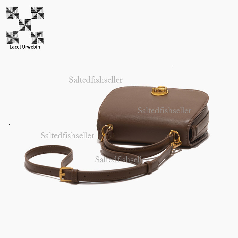 Lacel Urwebin New Trend Women's Handbag Designer Luxury Versatile Business Commuter Small Bag Exquisite Fashion Metal Buckle Single Shoulder Cros