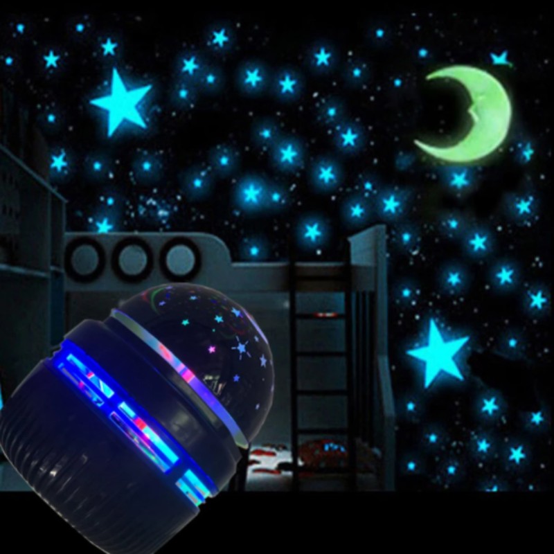 USB Powered Rotating Starry Sky Projector, ABS Colorful LED Party Atmosphere Lamp for Disco & Home Decor--Starry Sky stage lights