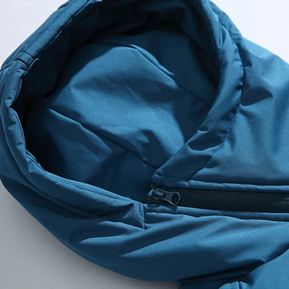 Winter Men Jackets Diagonal Zipper Hooded Parkas Thicken Warm Coat Black Loose Casual Padded Jacket Outwear for Male 251017