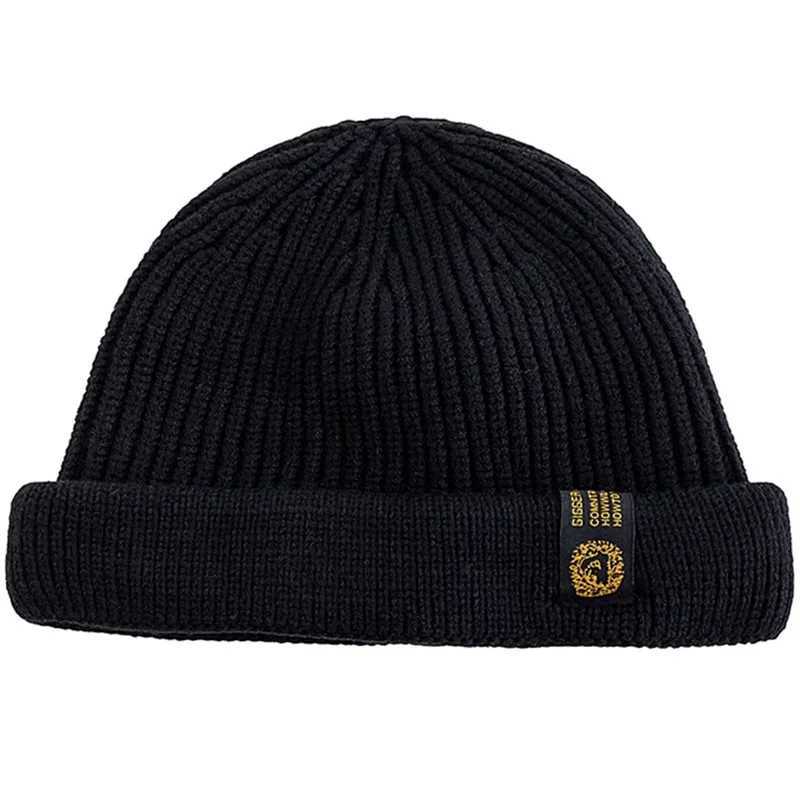 New Men Outdoor Skull Cap Fashion Short Melon Winter Dandy Hats Sailor Style Landlord Hats For Men Autumn Short Beanie CapXJ251023