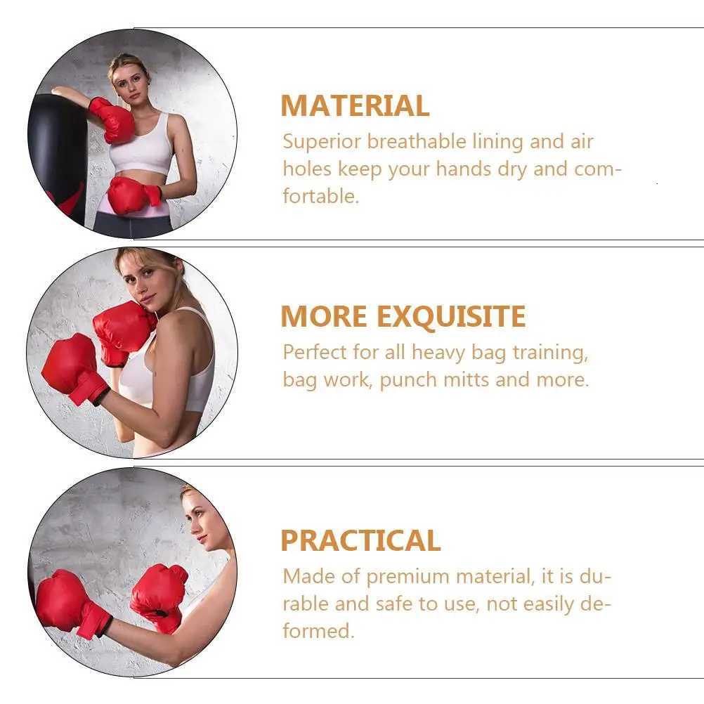 Boxing Gloves Comfortable Kickboxing Sparring Professional Training Red Sports Fitness Gym Durable Safe Non Deform Easy Wash Y251023