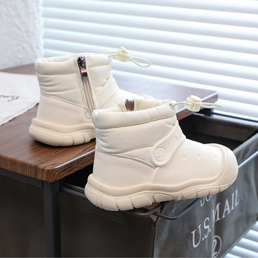 Kids Toddler Boots Children's Snow Boots Winter Boys Girls Walkfashion Warm Waterproof Fashion Warm Plush Fur Cotton Shoes Boots Size US6C-US5Y W