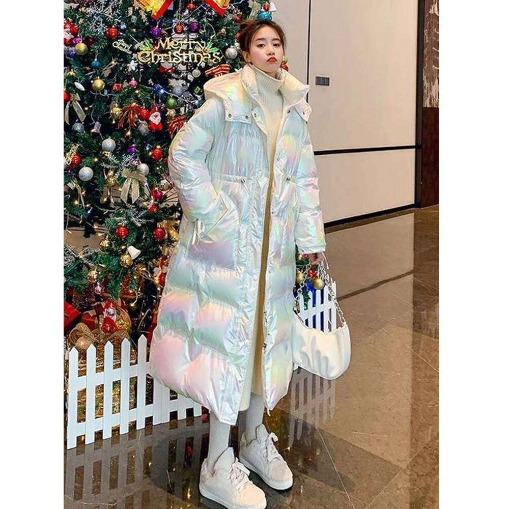 2025 Female Winter Waterproof Long Parkas Cotton Padded Jacket Women Hooded Thick Warm Snow Coat Fashion Oversized Outerwear Womens Coat