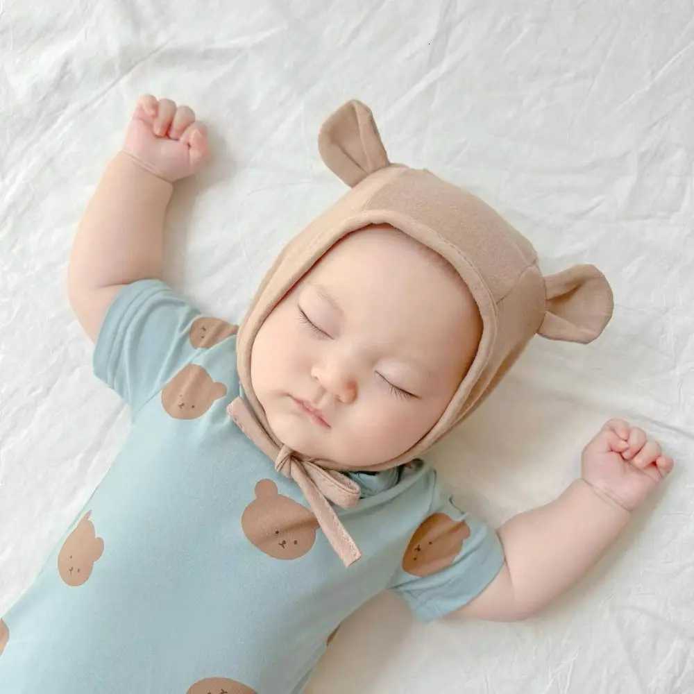 Allmatch Cotton Newborn Cap Bear Ear Breathable Fetal Hat Baby Ear Protection Cap UnisexL251024