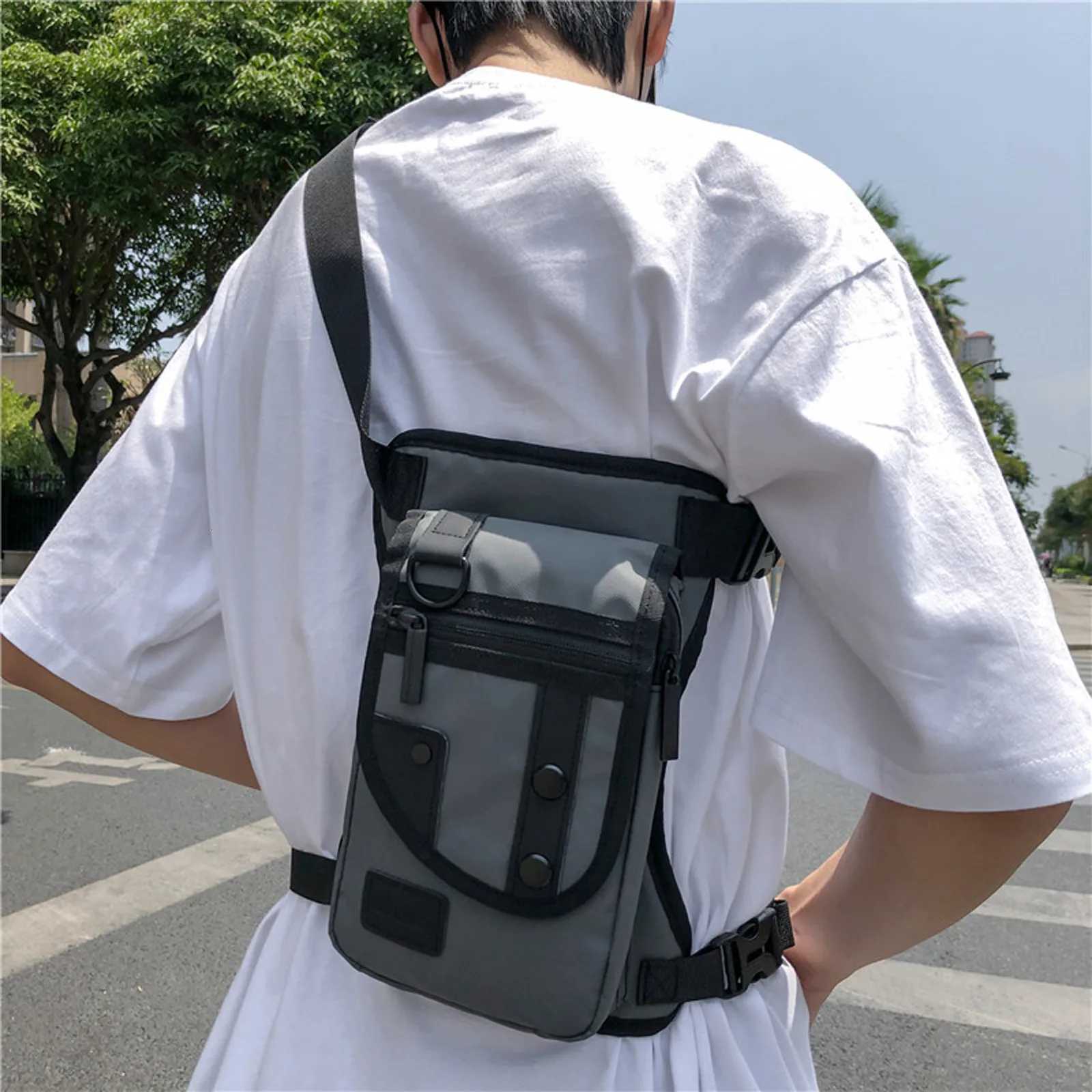 GL Nylon Drop Legs Bags Fashion Hip Waist Pack Thigh Bum Fanny Packs Multifunction Tactical Riding Male Shoulder Messenger BagL251024