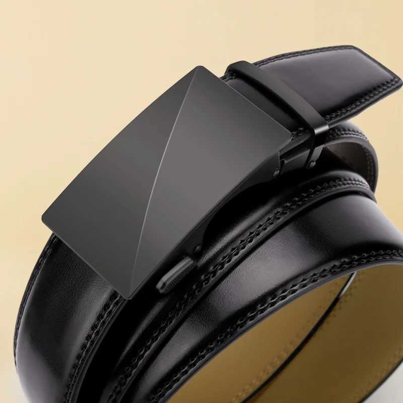 OYIFAN Brand Leather Belts for Men 115cm145cm Automatic belt with ratchet strap Top quality belts luxury belts for men W251024