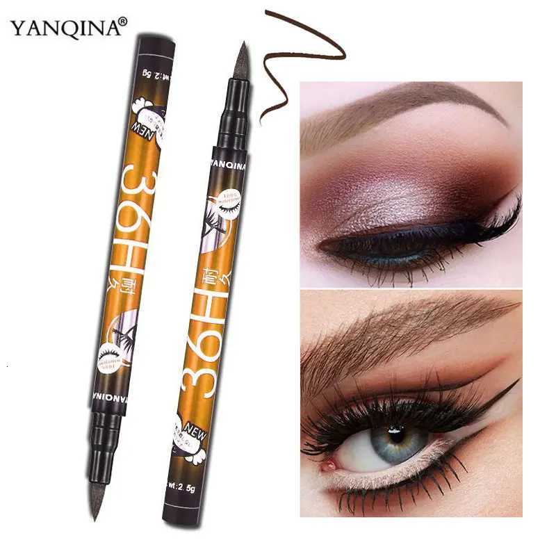 12 PcsBox Waterproof Liquid Eyeliner Black Brown Blue Purple Color LongLasting Eye Liner Pen FastDry Matte Colorful MakeupL251024