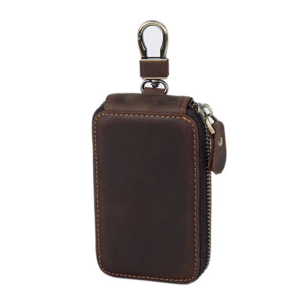 Vintage Leather Key Holder Genuine Leather Car Key Holder Leather Key Wallet Men Housekeeper Women Z251023