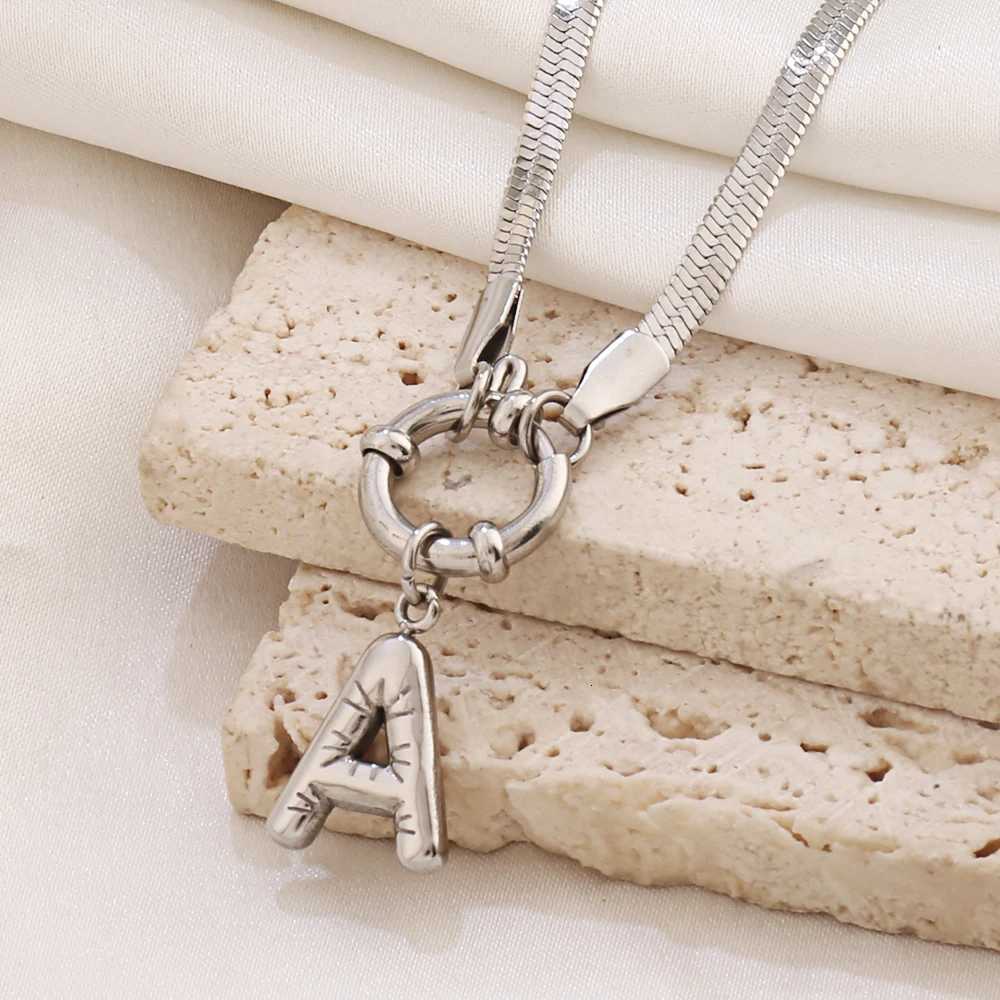 316L Stainl Steel 26 Initial Letter Necklace For Women Fashion Gold Color Alphabet Chain Necklaces Choker JewelryXJ251024