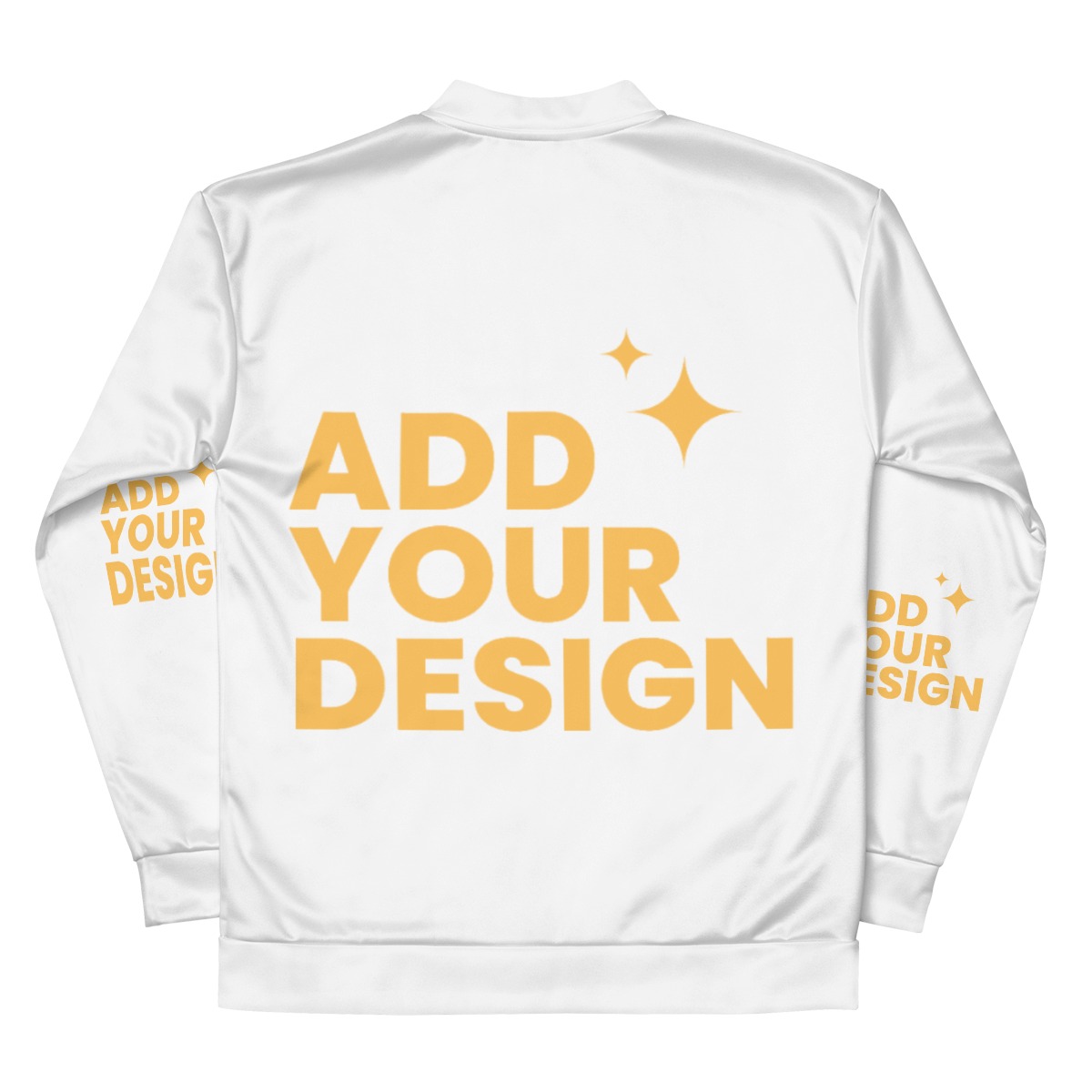 DHgatepod Unisex All-Over Print Bomber Jacket - 210GSM Wool-Blend Classic Aviator Coat with Side Pockets