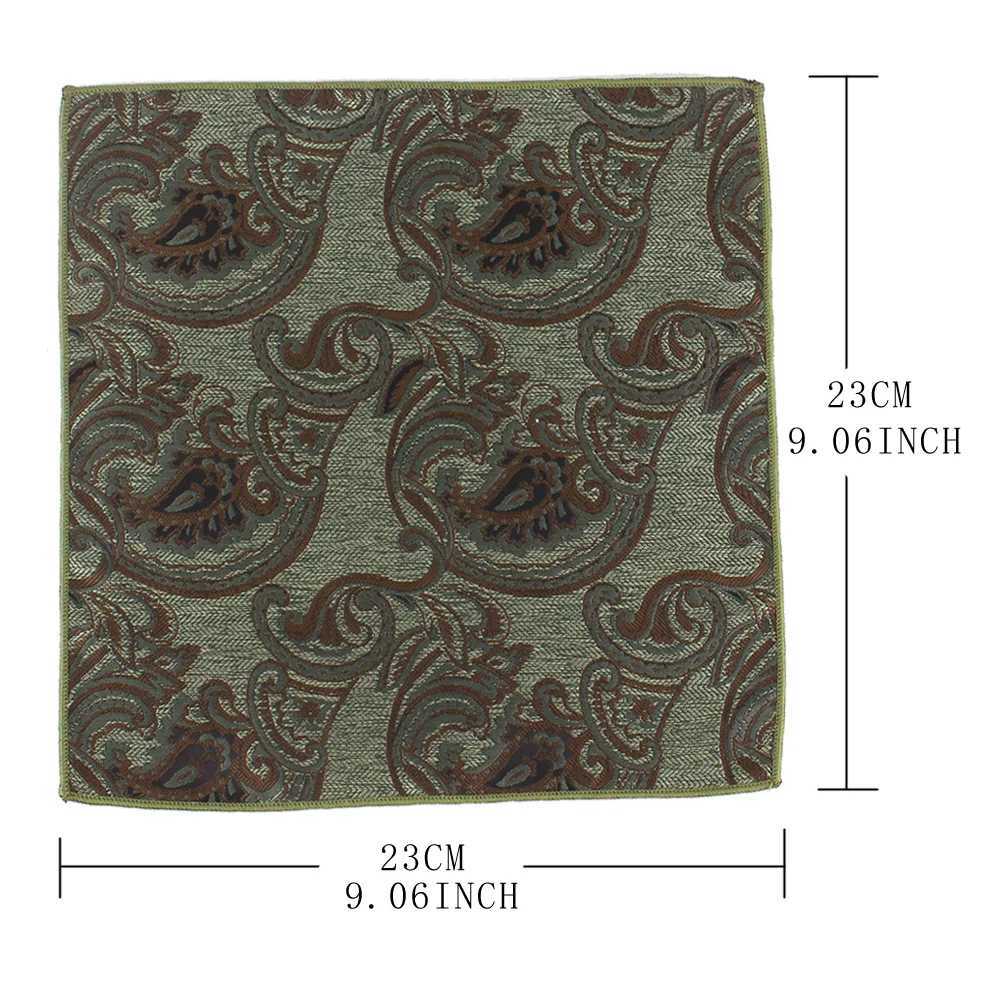 Mens Suit Pocket Towel Fashion Polter Trend Accories Retro Embroidery Pattern Small Square Towel Handkerchief Y251024