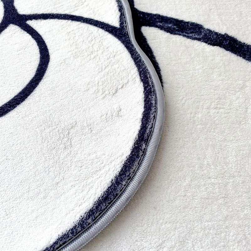 Camellia Shape Floor Mat Luxury Living Room Bedroom Cloakroom Crystal Velvet Non-Slip Dirt Resistant And Easy To Care Carpet Home Decor H260226