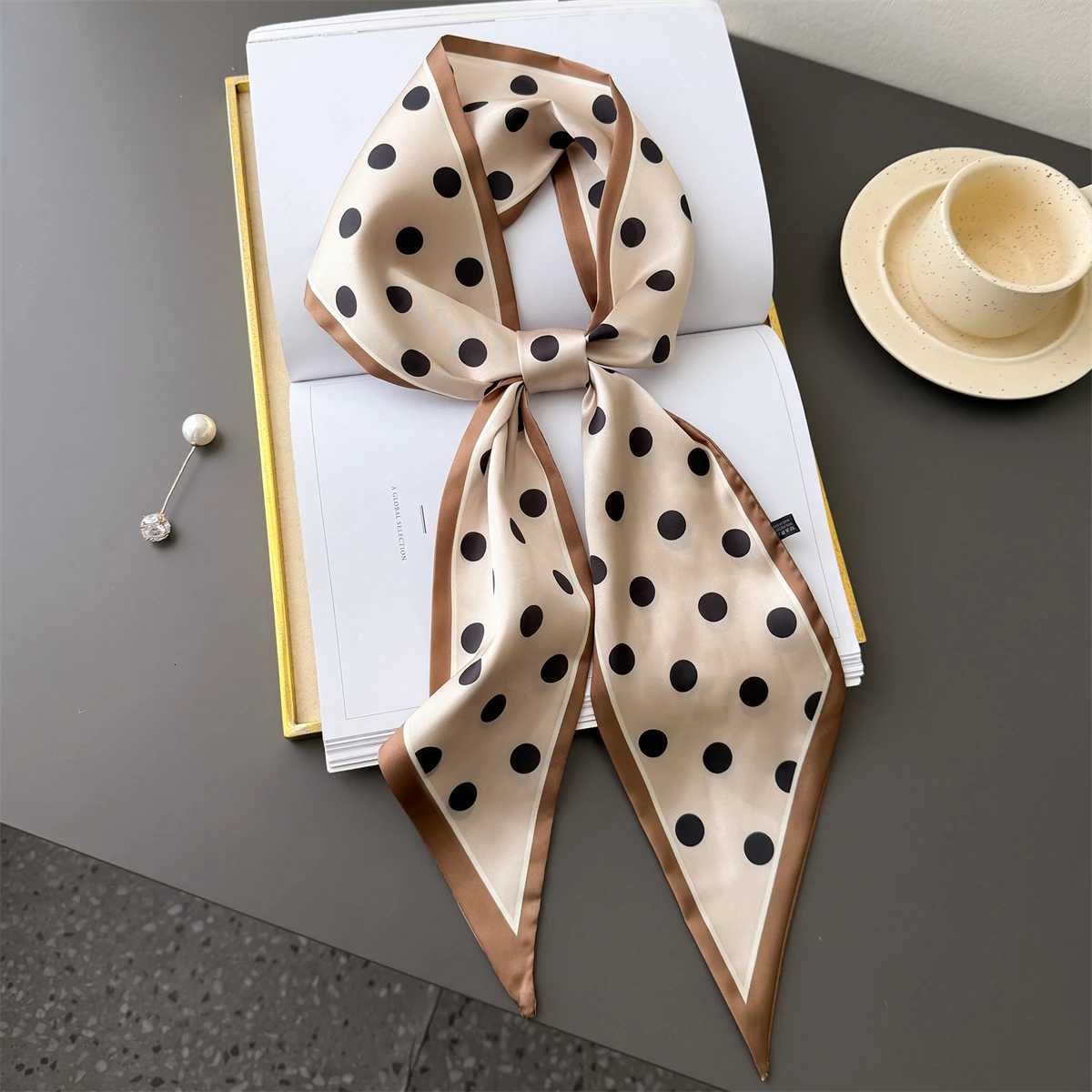 New Leopard Scarf Skinny Ribbon Haiands Wen Neck Kerchief Foard Soft Hair Bands Scarves Bag Handle Ribbon Y251024