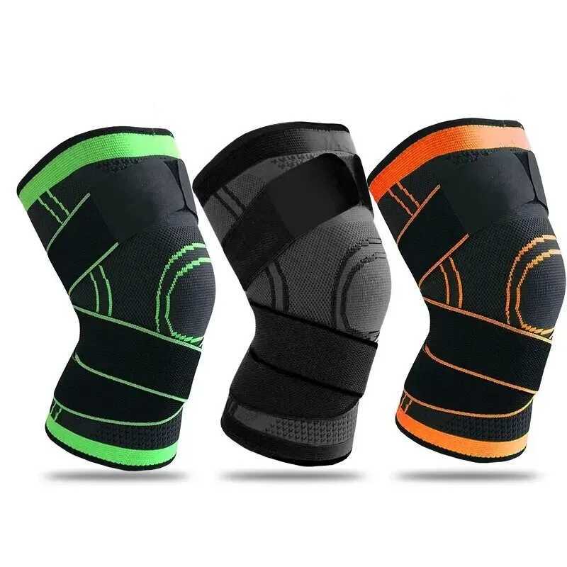Knee Compressions Sleeve with Adjustable Straps for Running Working Out and Sports Wearing All DayW251024