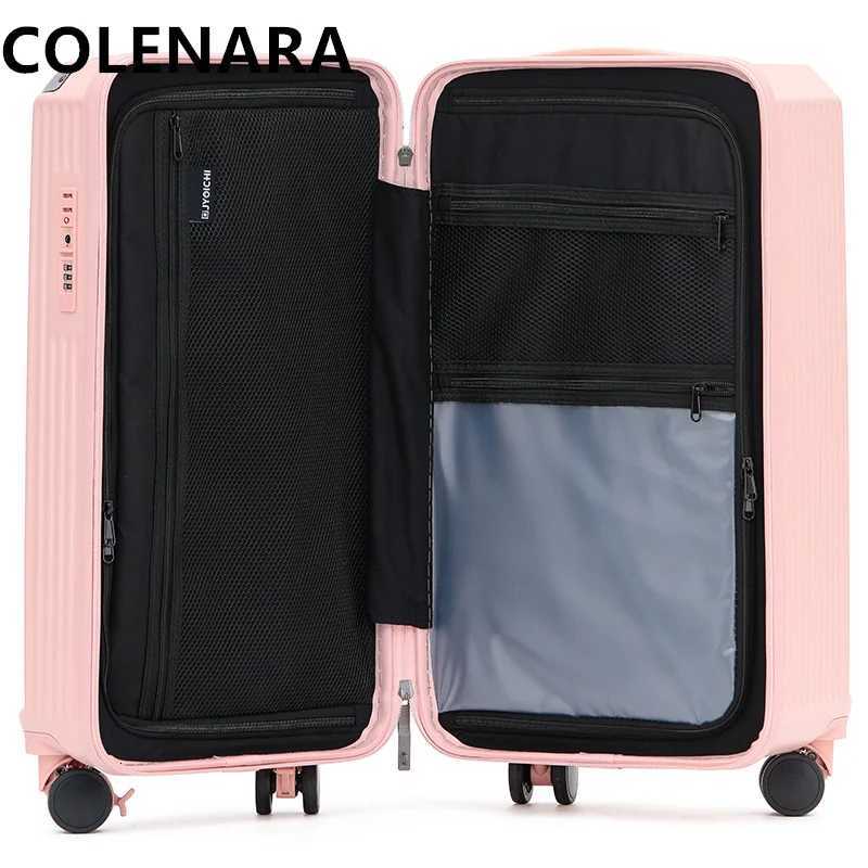 COLENARA High Quality Luggage 2830 Large Capacity Trolley Case 2226 ABSPC Cart Type Duffel Bag 3234 Inch Travel SuitcaseW251024