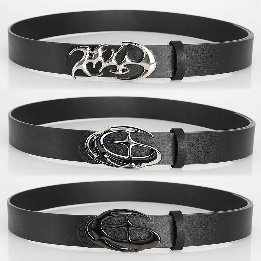 New Stylish Geometric Alloy Needle Buckle Fashion Punk Belt For Men Women Trendy Accessory for Gift GivingNeutral Waist Belt W251024