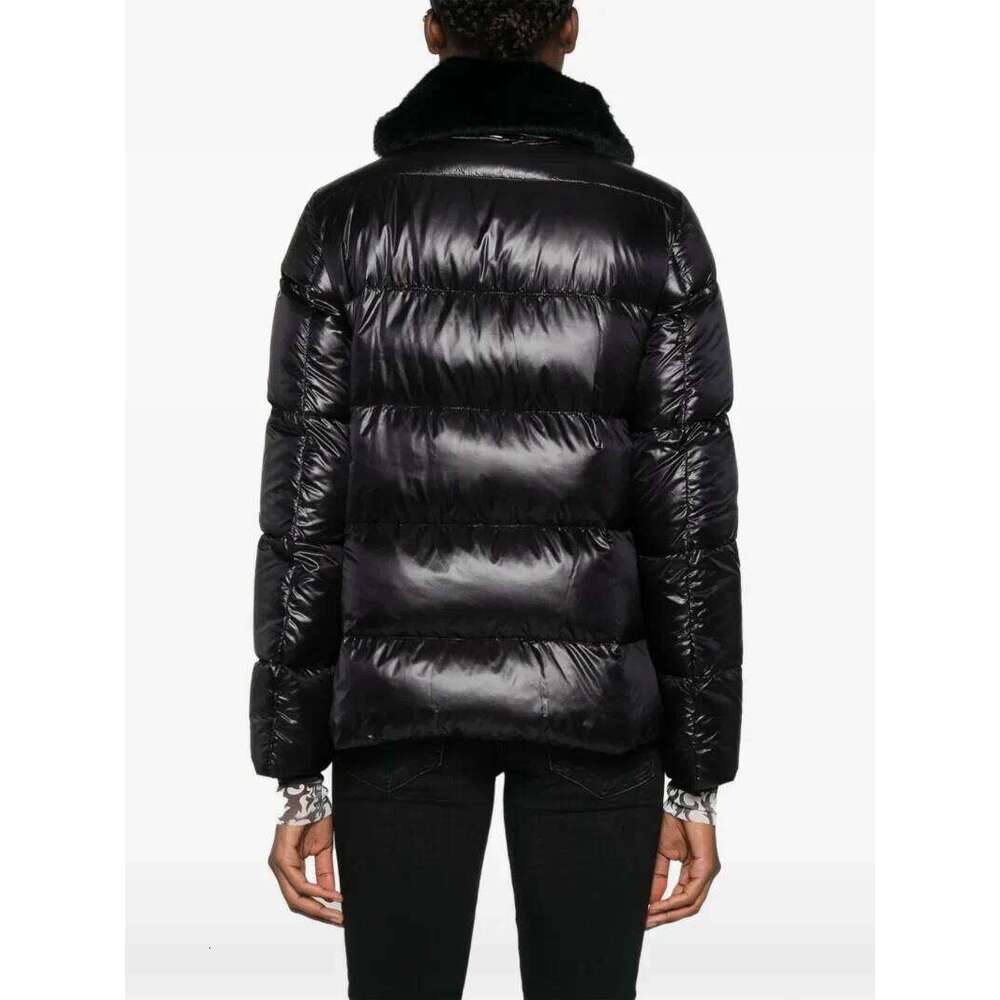 2025 New Style Zipper Fur Collar Large Lapel Temperament Commuter Down Jacket Coats Designer Women