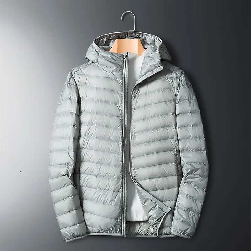 Plus Size thin and light hooded mens down jacket large size coat man puffer plus size winter jacket men 9XL 10XL 11XL 13XL 14XL Z251024
