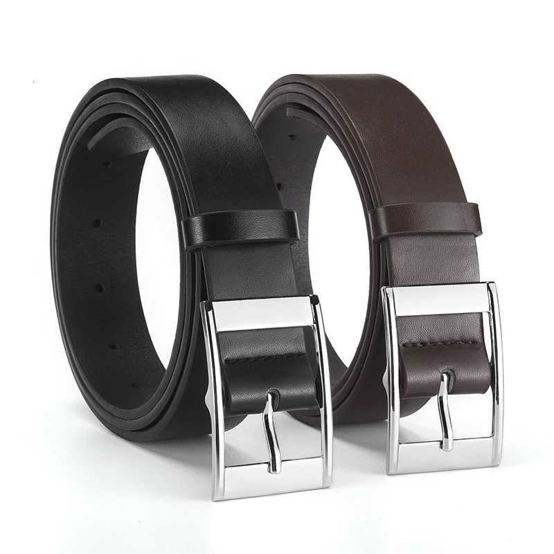 New Luxury Belt for Men PU Leather Belt Metal Pin Buckle High Quality Famous Brand Designer Waist Strap Belts for Jeans Men Belt W251024