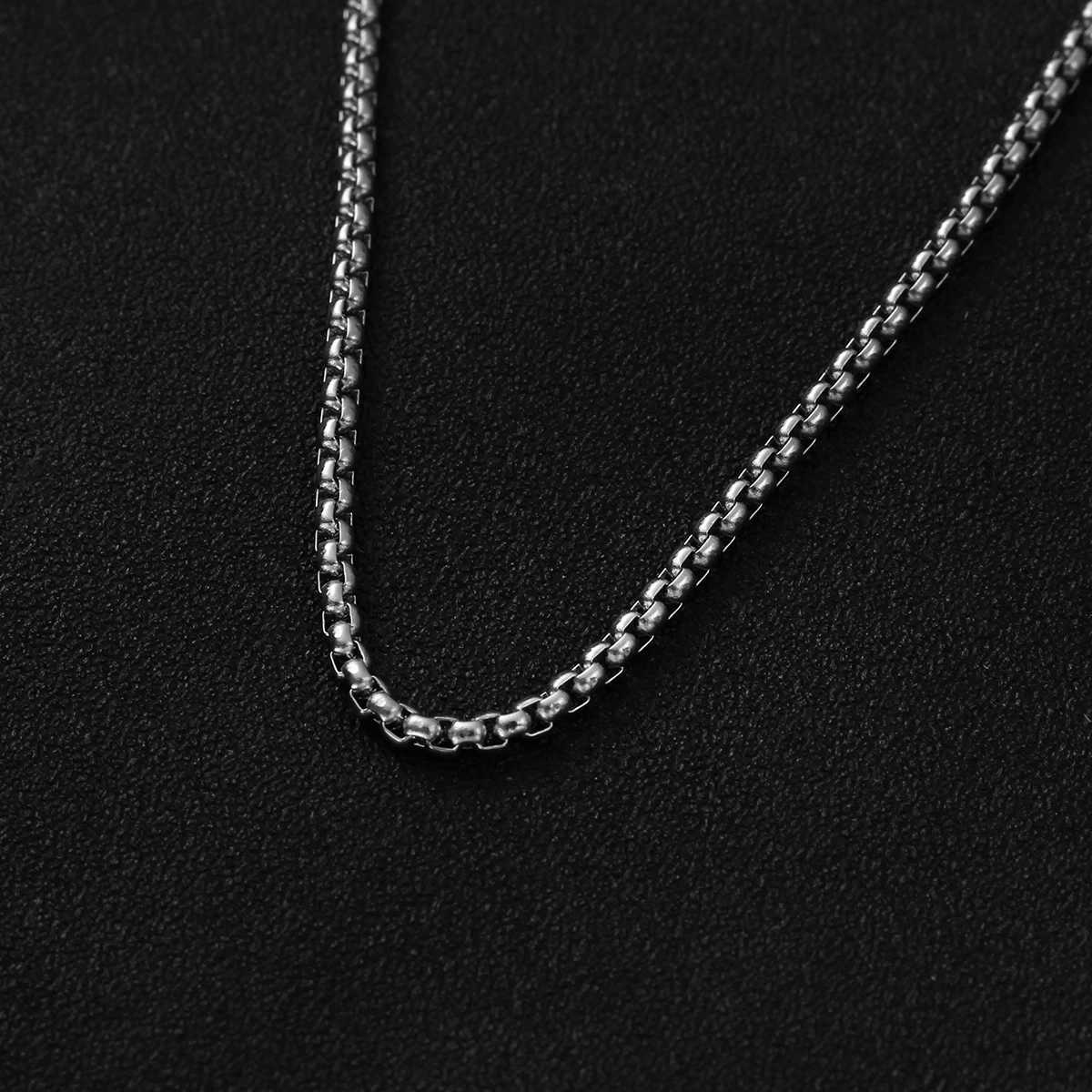 New simple geometric stainl steel cross pendant necklace punk hiphop style creative unisex Alloy sweater chainXJ251024