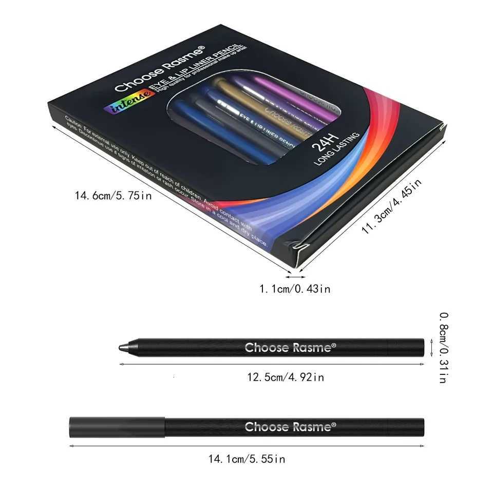 12 Colors Set GlitterShimmer eyeshadow Eyeliner Stick Pack Wearing Smooth Application Versatile Halloween Activity Makeup PensL251024