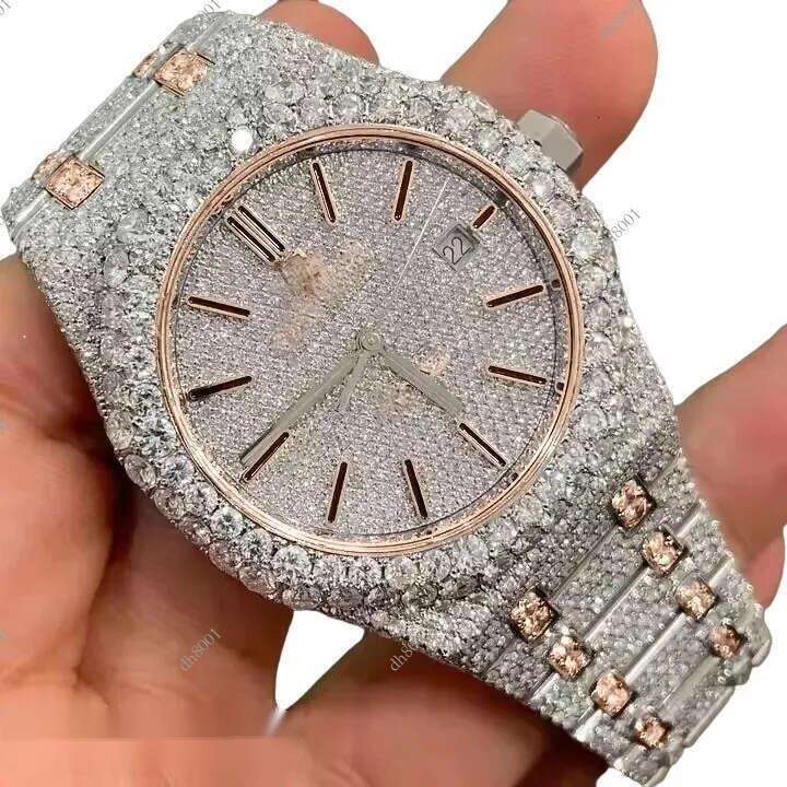Moissanite Dia Studded Iced Out Hip Hop Buss Down Watch, Stylish wristwatch, Men's Women's Watches Fast home deliveryHigh-quality watch 454