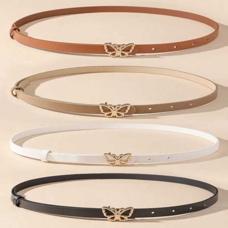 A small waist belt with a butterfly buckle suitable for dresses shirts and jeans Its a new summer style that cinches the wai W251024