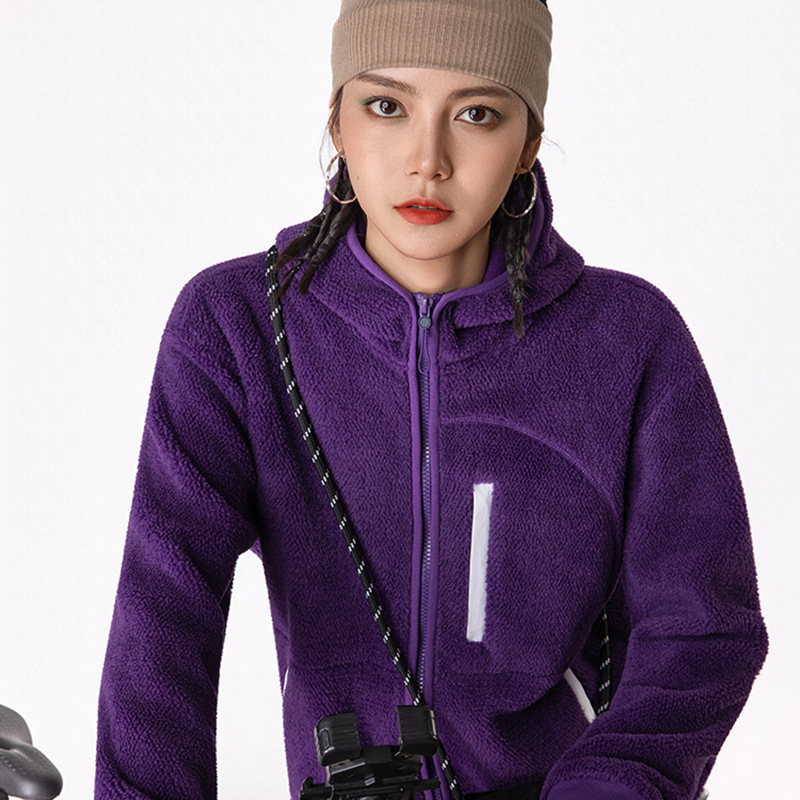Women's Fleece Jacket New Designer Hoodie Jacket Tracksuit Men Polo Veste Coat Autumn Winter Fleece Coat Women's Softshell Jacket Thickened 