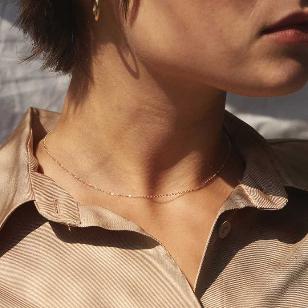 Fine Chain Necklace Stainl Steel Gold Color Pendants Short Long Statement Women Colar Gift Stainl Steel Jewelry WholesaleXJ251024