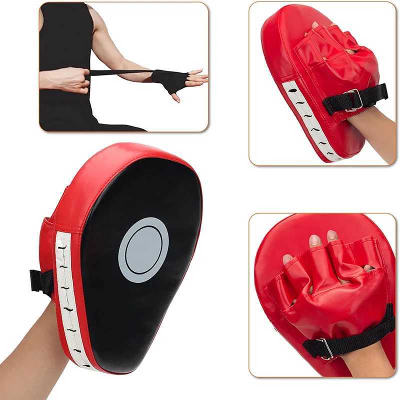 3in1 Boxing Gloves and Punching Mitts Set for Kids Boxing Mitts Focus Pads with Hand Wraps Kids Boxing Equipment Set For MMA Y251023