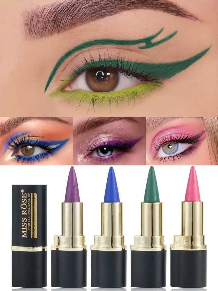 Miss Rose Matte Eyeliner Eyeshadow Lip Liner Set 4 Shades LongLasting Smooth Glide for Halloween Party MakeupL251024