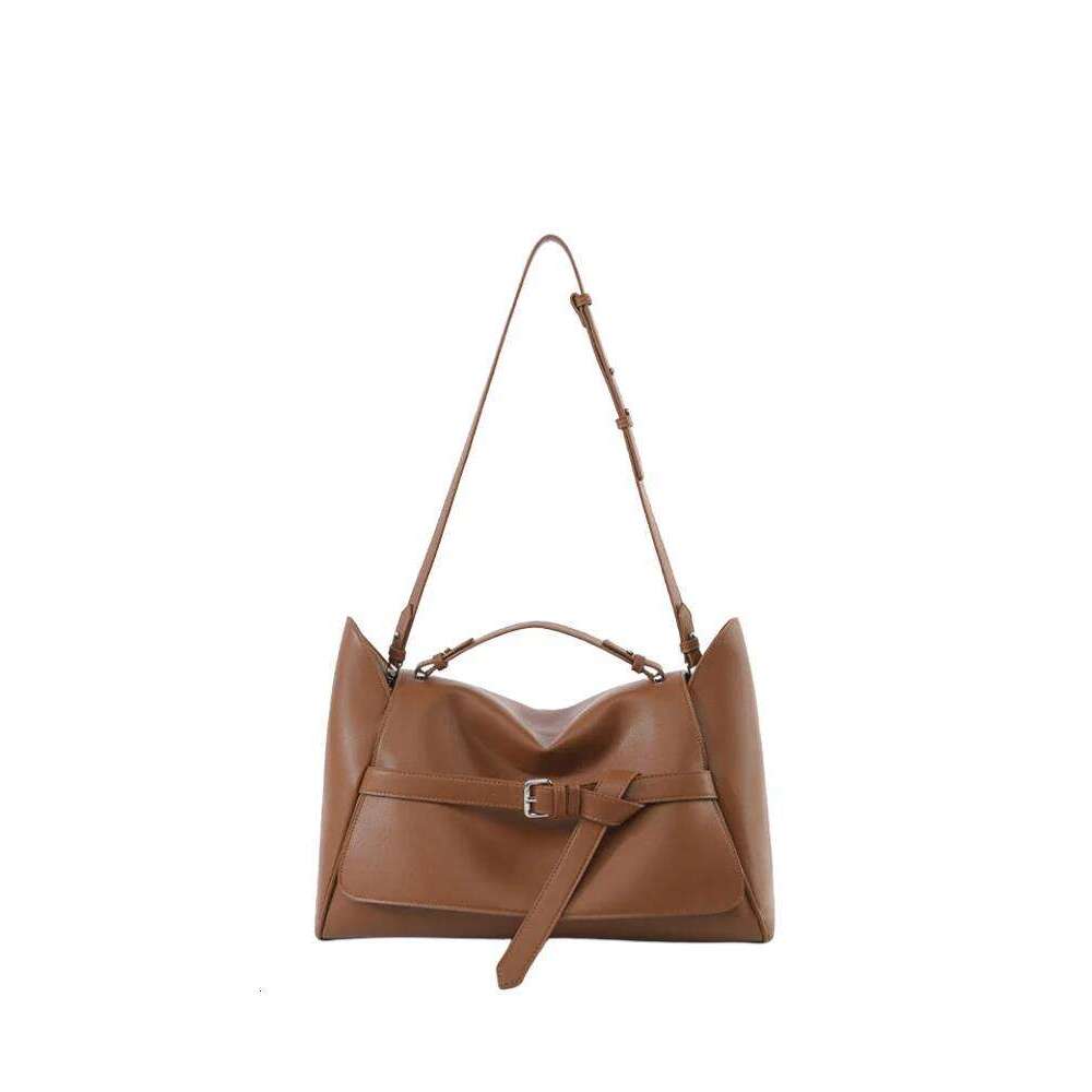 Fashion High-End Soft Leather Women's Handbags High Quality Shoulder bags Slant Commuter Pocket bag Flip Bags Square Shape Large Tote