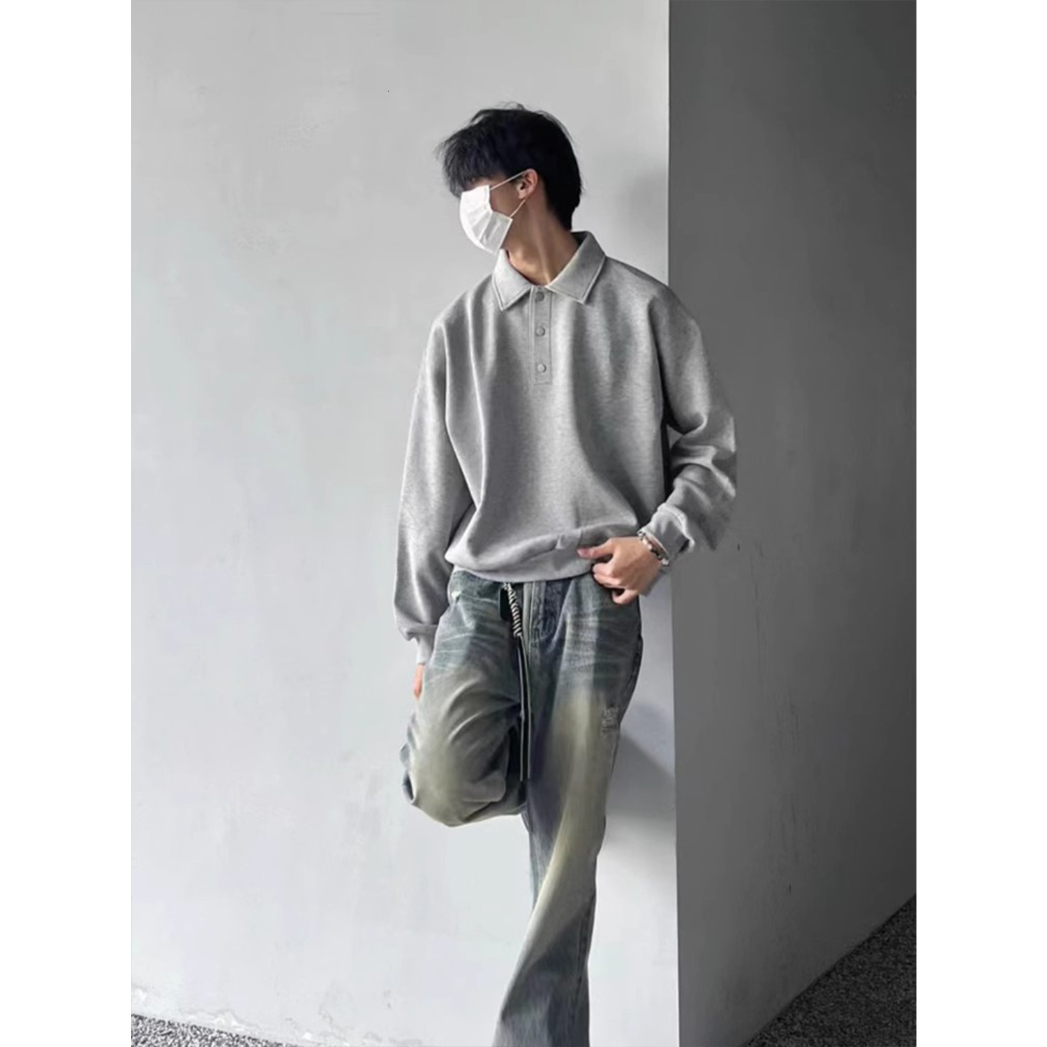New Decay 24SS Basic Premium Space Cotton Polo Designer Hoodie Jacket Tracksuit Men Polo Veste Coat Sweatshirt Turn-down Collar Boxy Fit Skin-friendly